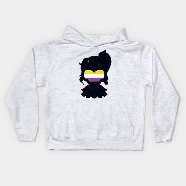 NON-BINARY PRIDE Kids Hoodie by Burrrrrittttooooo's Closet